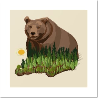 Woods in A Bear Posters and Art